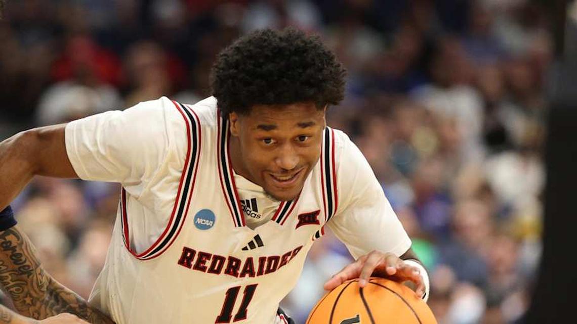  Mar 20, 2026; Tampa, FL, USA; Texas Tech Red Raiders guard Jaylen Petty (11) drives against Akron Zips guard Sharron Young (3) in the second half during a first round game of the men's 2026 NCAA Tournament at Benchmark International Arena. Mandatory Credit: Nathan Ray Seebeck-Imagn Images | Nathan Ray Seebeck-Imagn Images 