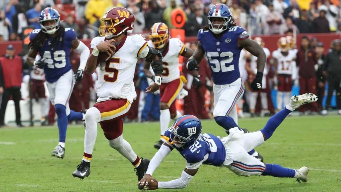 Commanders, Giants each squander OT chances in season's first tie 
