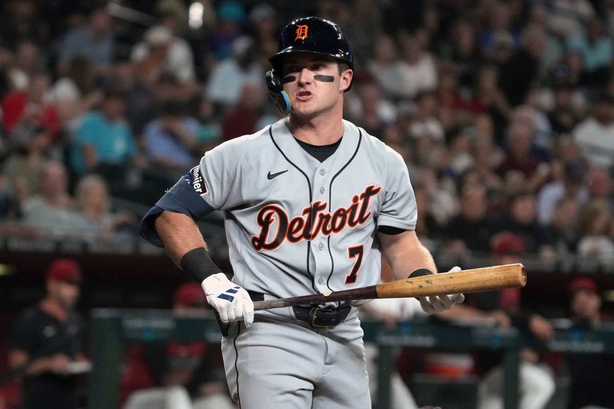  Detroit Tigers shortstop Kevin McGonigle (7)