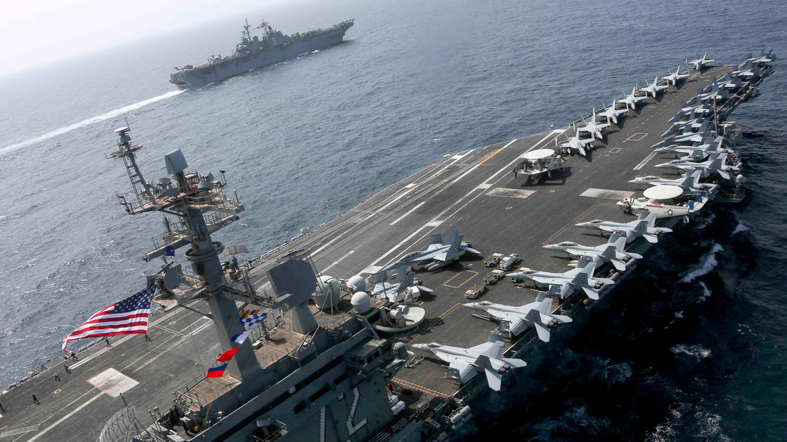 Maps capture the travel strain on USS Abraham Lincoln aircraft carrier
