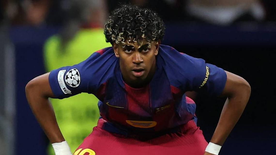  Yamal was stellar over both legs against Atlético. | Oscar Del Pozo/AFP/Getty Images 