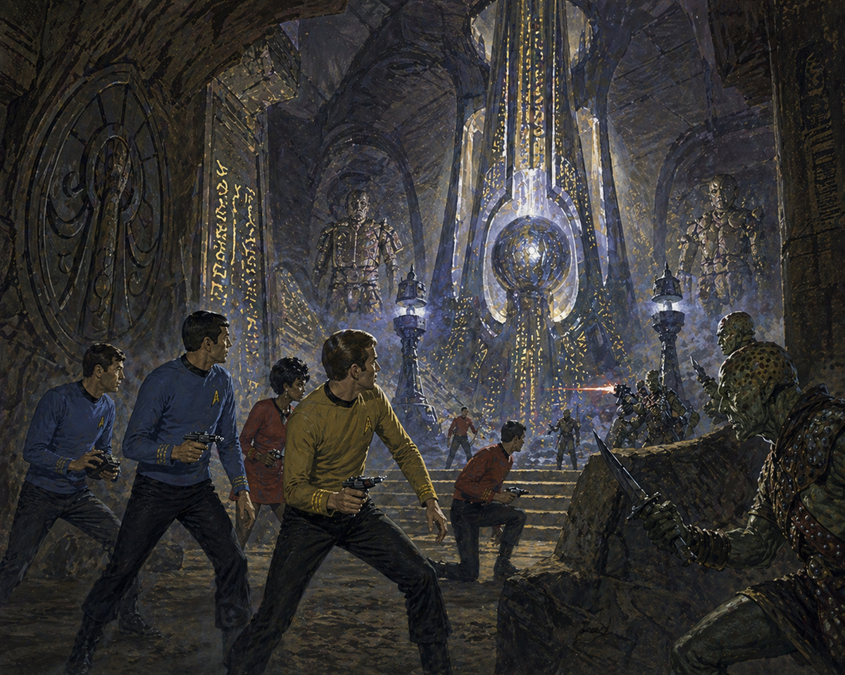 Concept art for the film treatment ‘The Billion Year War’Concept art