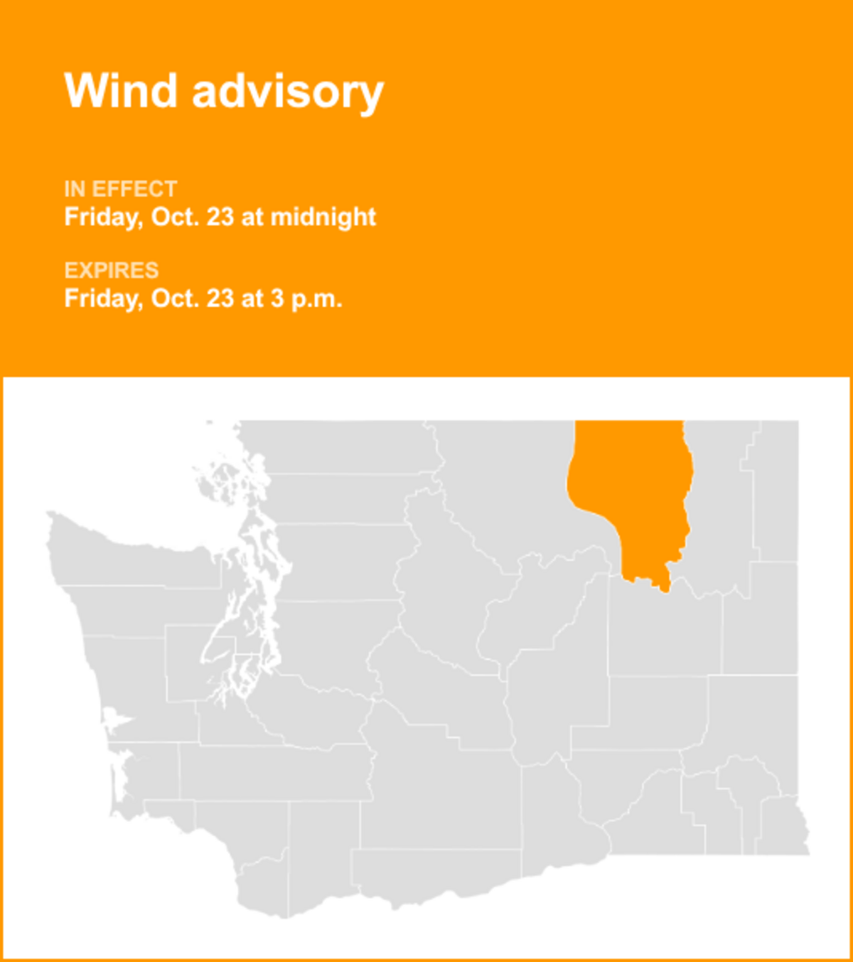 UPDATE: Wind advisory affecting Okanogan Highlands Friday, says the NWS ...