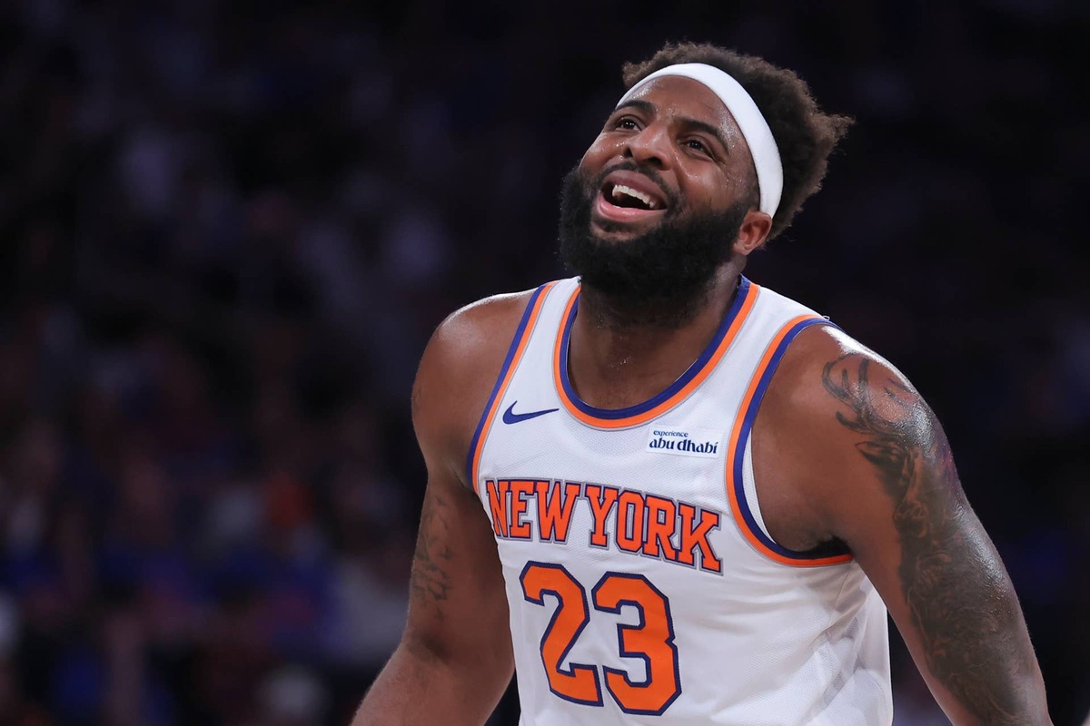  New York Knicks center Mitchell Robinson (23) © Brad Penner-Imagn Images