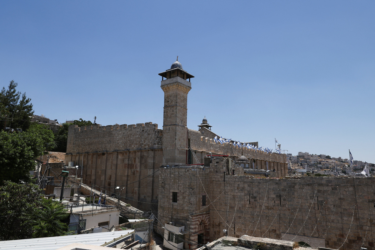 Ibrahimi Mosque, also known as the Cave of Patriarchs, stands in the old city of Hebron, in the Israeli-occupied West Bank, June 17, 2026. REUTERS/Ammar Awad