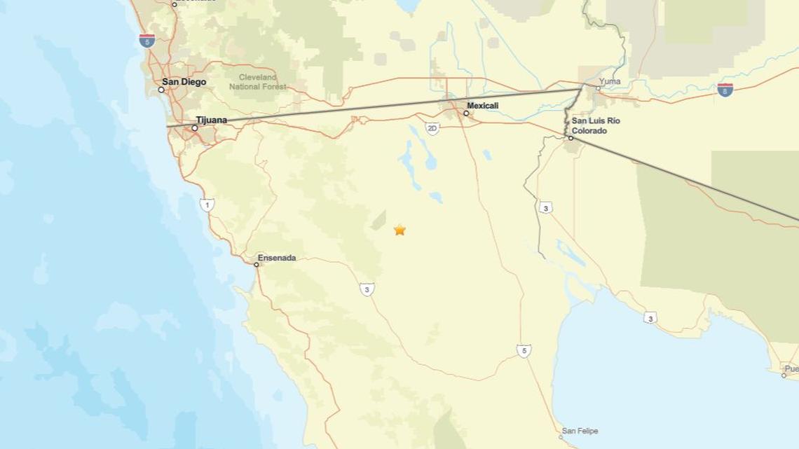 2.2 magnitude earthquake recorded near Alberto Oviedo Mota, B.C., MX on March 29 