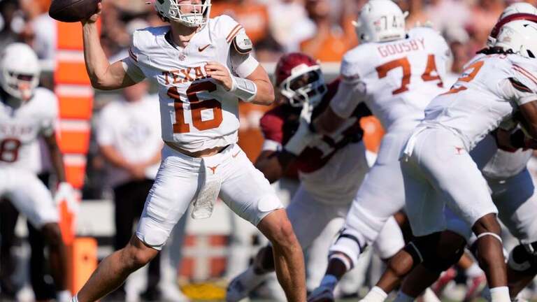 Steve Sarkisian: Surname turns up heat on Texas QB Arch Manning 