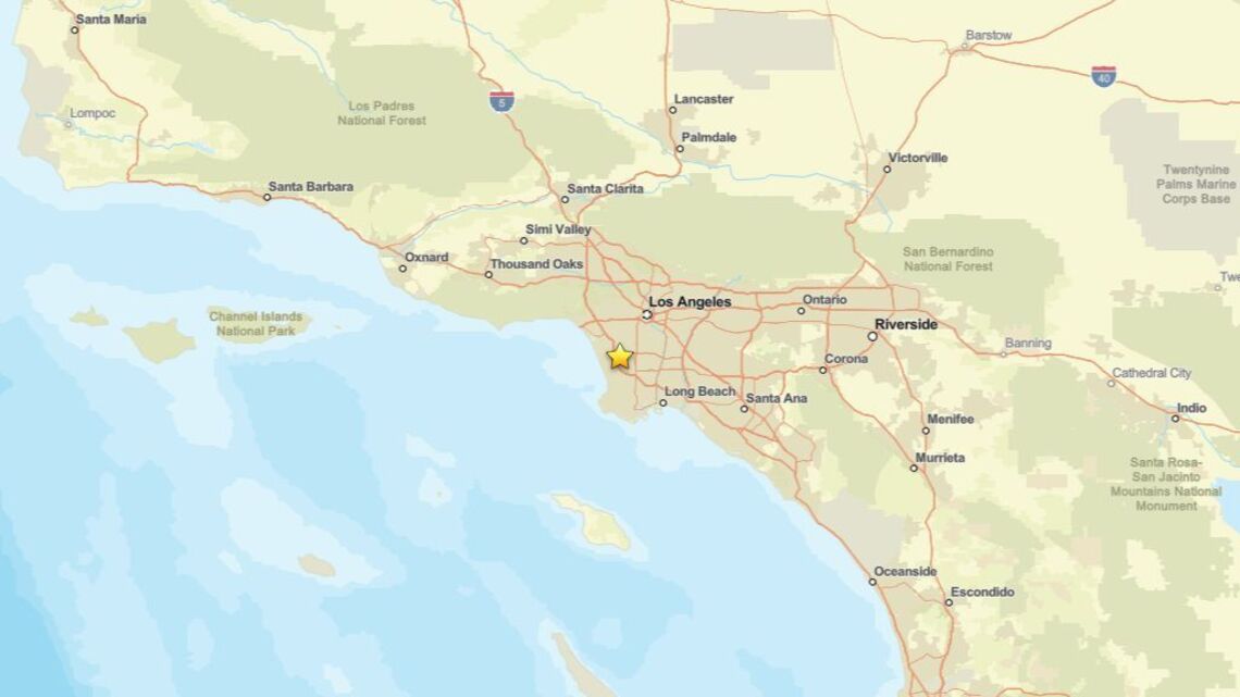 2.4 magnitude earthquake registered near Hawthorne, CA on Sept. 12
