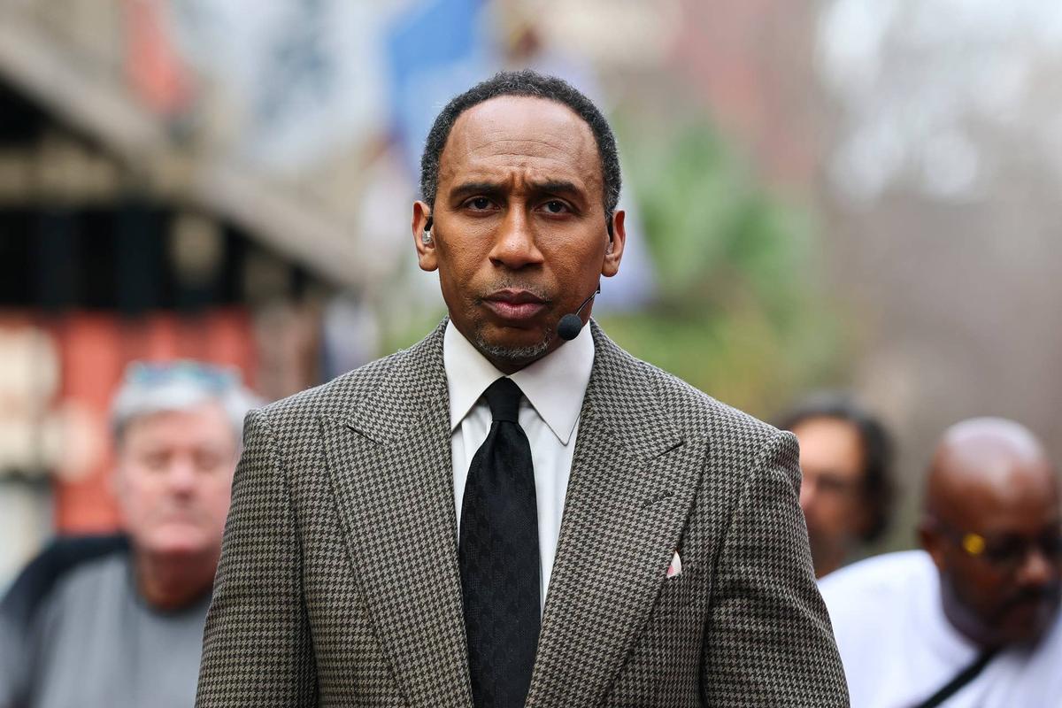  ESPN featured commentator and executive producer on set on February 07, 2025 in New Orleans, Louisiana. 