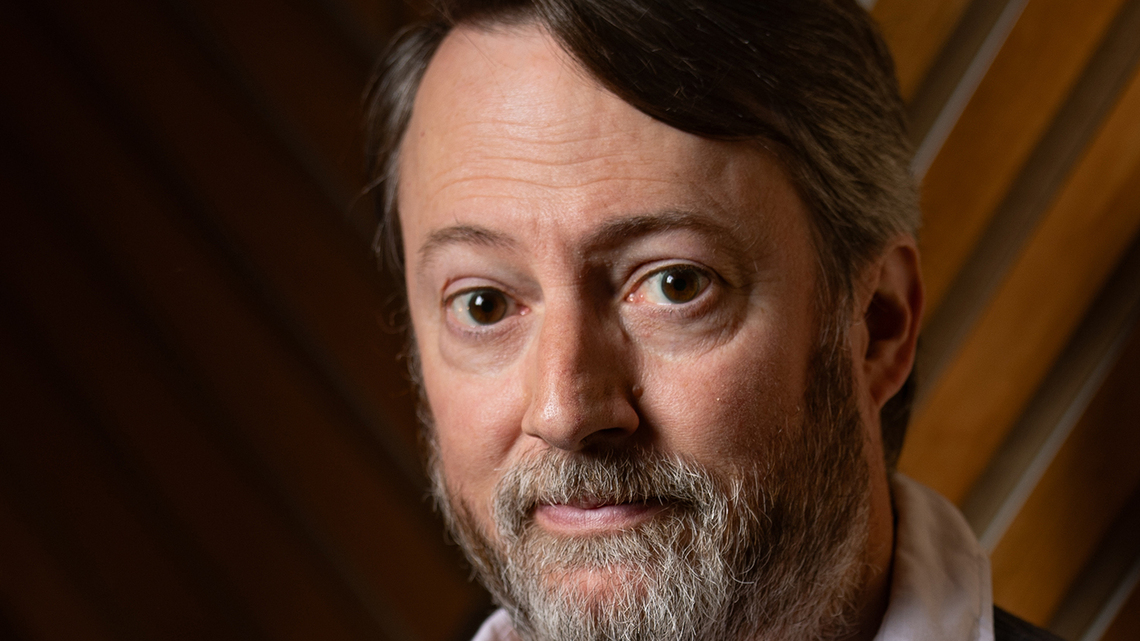 David Mitchell loves TV, comedy and mystery. By starring in 'Ludwig,' he's 'completed the set' 