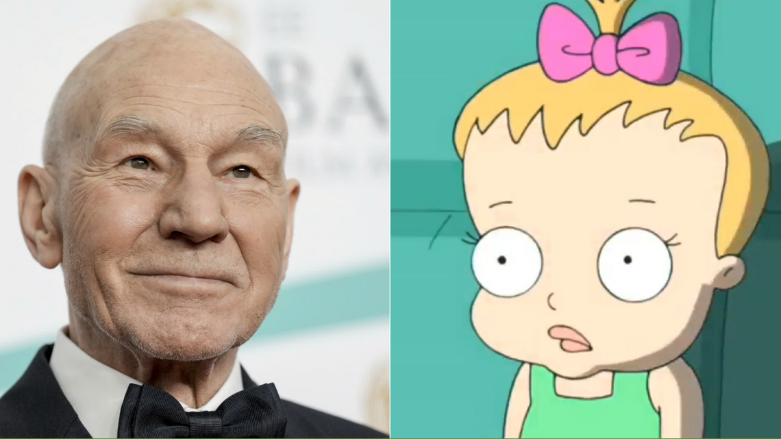 One of Patrick Stewart's Best and Strangest Roles Was as a Cartoon Baby 