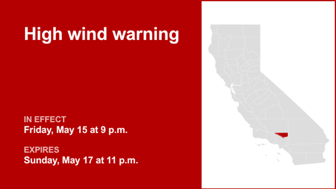 UPDATE: High wind warning affecting Western Antelope Valley Foothills and Antelope Valley 
