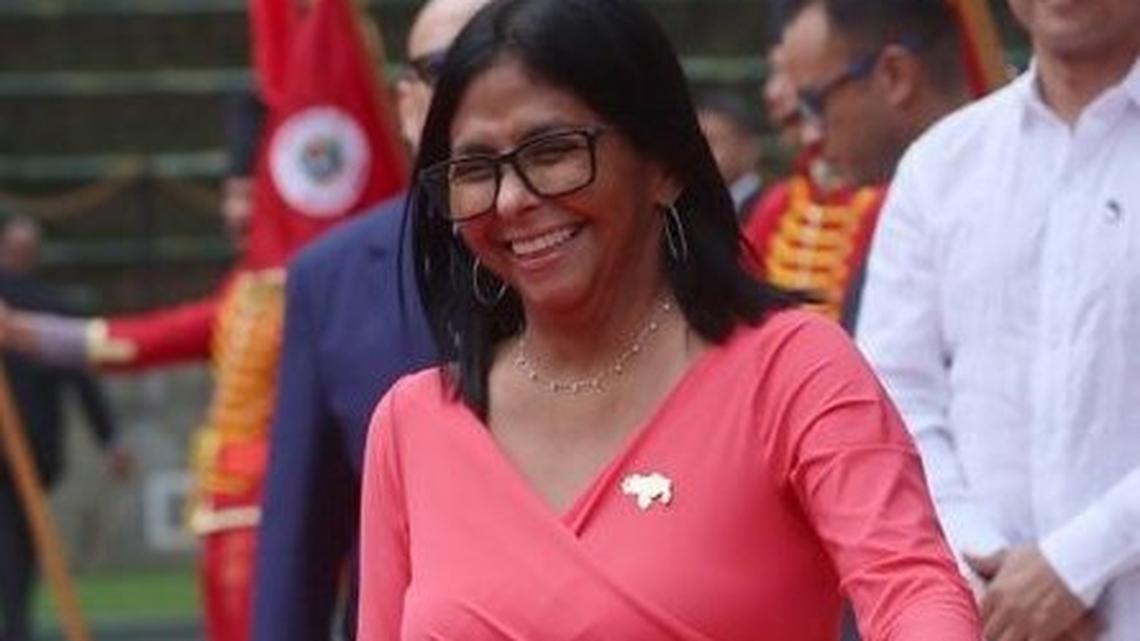 Venezuelan interim President Delcy Rodríguez said that the amnesty, enacted into law and intended to pardon alleged political crimes committed since 1999, “has come to an end.” Photo by Miguel Gutierrez/EPA