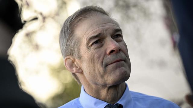 U.S. Rep. Jim Jordan (R-OH) speaks to reporters as he arrives for a closed-door meeting with House Republicans, at the Republican National Committee office on Capitol Hill on March 25, 2025, in Washington, D.C. (Drew Angerer/AFP/Getty Images/TNS)