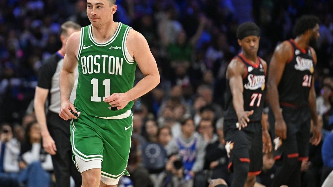 Celtics return home with chance to finish off reeling Sixers 