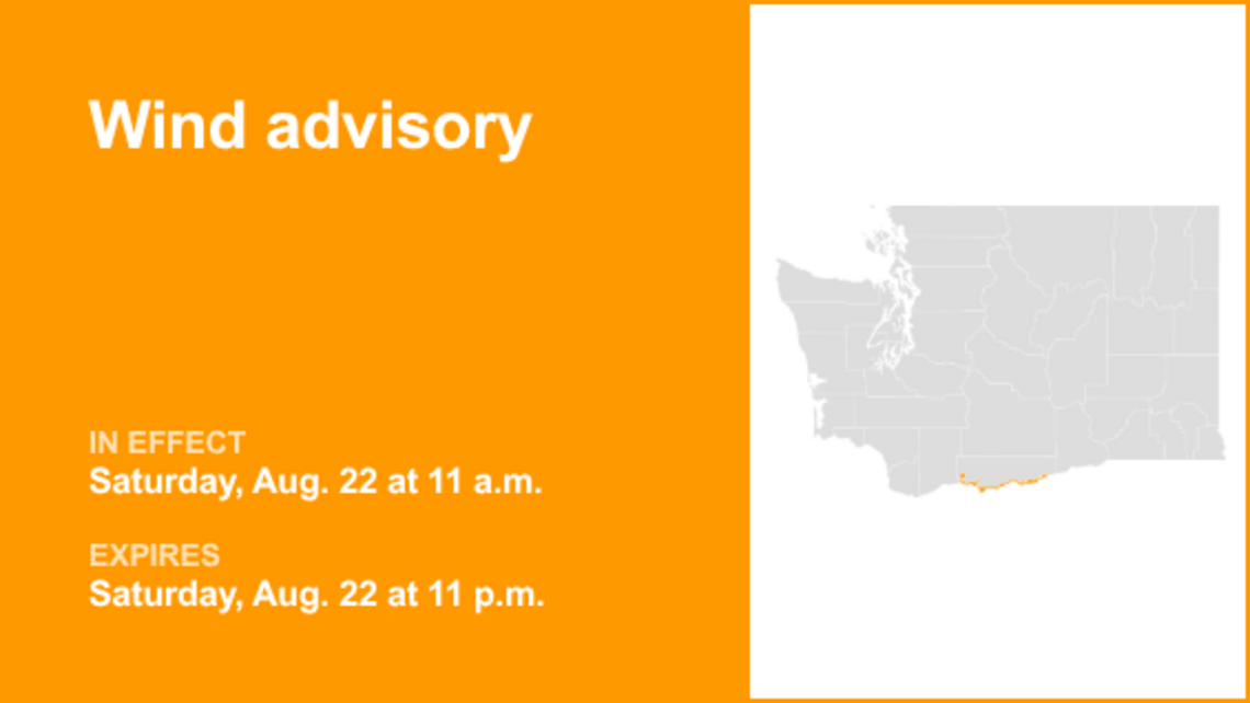 Wind advisory for Eastern Columbia River Gorge of Washington for Saturday 