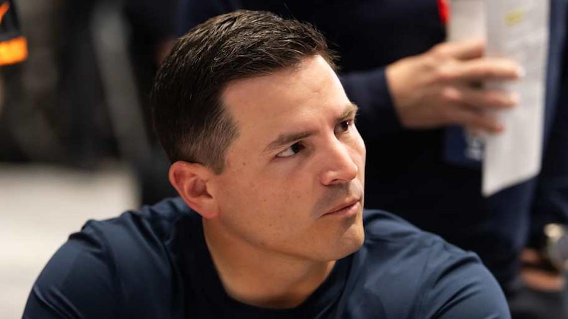  Mar 30, 2026; Phoenix, AZ, USA; Seattle Seahawks head coach Mike Macdonald during the 2026 NFL Annual League Meeting at the Arizona Biltmore. Mandatory Credit: Mark J. Rebilas-Imagn Images | Mark J. Rebilas-Imagn Images 