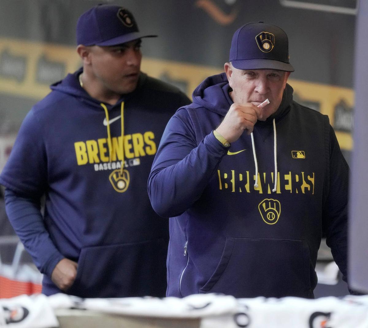  Milwaukee Brewers manager Pat Murphy (49) © Mark Hoffman/Milwaukee Journal Sentinel / USA TODAY NETWORK via Imagn Images