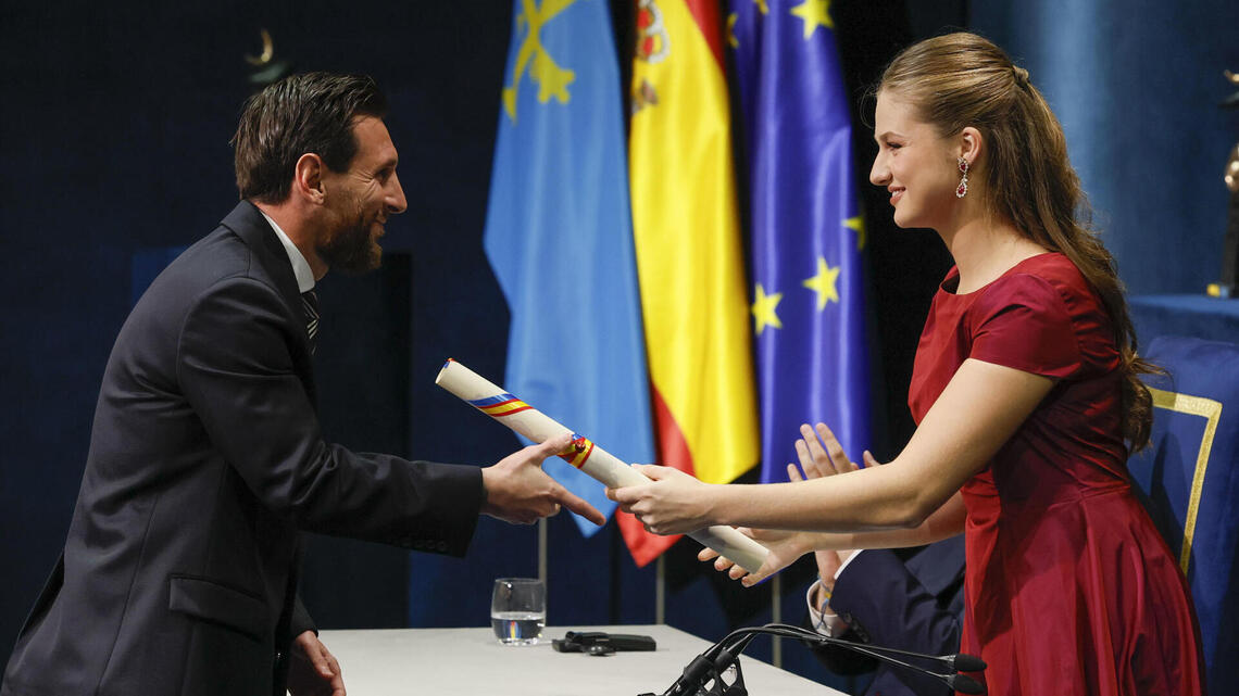 Lionel Messi recibe el Premio Princesa de Asturias 