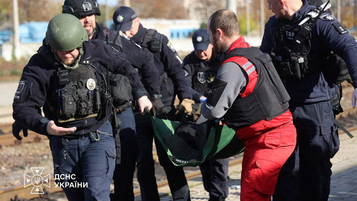 Russian drone strike kills 14 on Ukrainian rail platform 