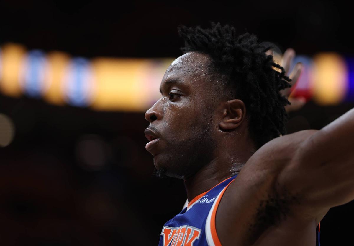  New York Knicks forward OG Anunoby (8) © Trevor Ruszkowski-Imagn Images