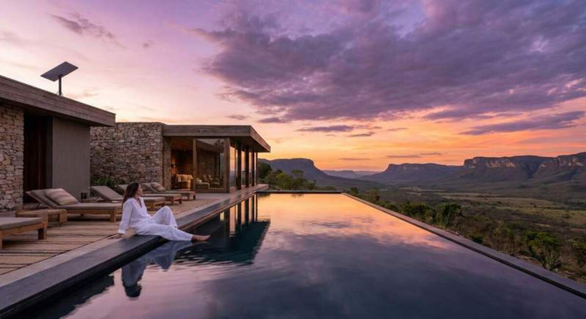  Wilderness, Upgraded. Proof that you don’t have to rough it to reach the soul of Brazil. There's nothing quite like a sunset dip in an infinity pool after a day on the trails. Photo credit: Felipe and Melissa Machado TripVista360 