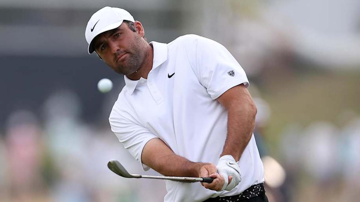  Defending PGA champion Scottie Scheffler is four shots back with 22 players ahead of him. | Bill Streicher-Imagn Images 