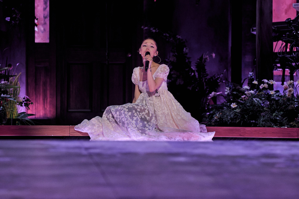 Ariana Grande kicked off her Eternal Sunshine Tour, her first in seven years, June 6, 2026 at the Oakland Arena in California.