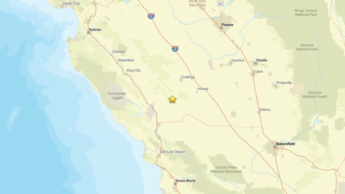 Update: 2.8 magnitude earthquake reported close to Parkfield, CA on Aug. 22 