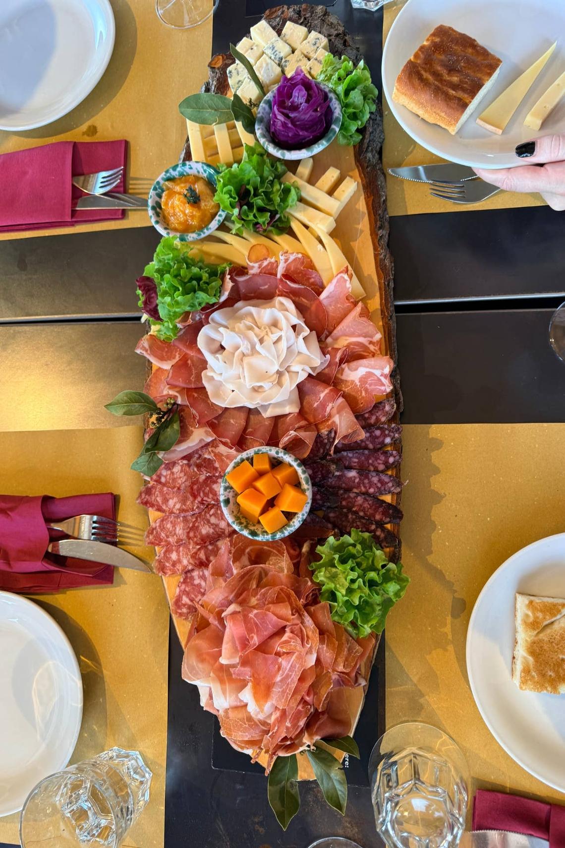  Charcuterie board at La Ratrak at La Thuile. 