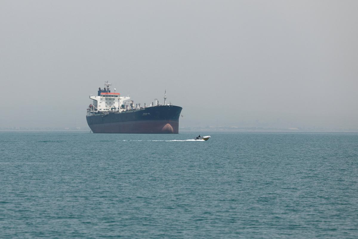 Vessels in the Strait of Hormuz, Iran, May 22, 2026. Majid Asgaripour/WANA (West Asia News Agency) via REUTERS