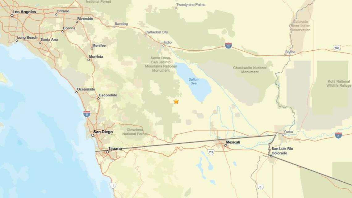 Update: Earthquake rattles region close to Ocotillo Wells, CA on Feb. 24 - 2.5 magnitude detected 