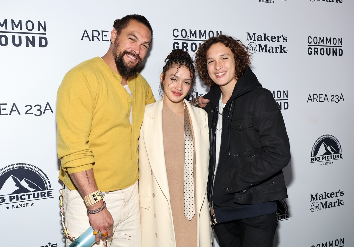 Jason Momoa, Lola and Nakoa-Wolf.