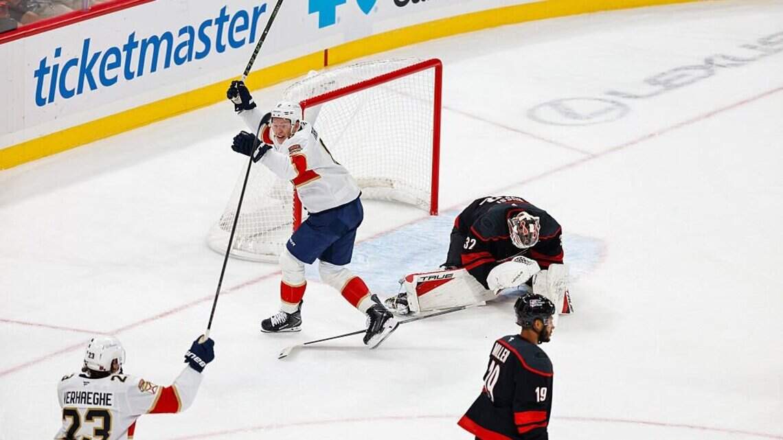 Panthers edge defending champion Hurricanes on Forsling’s late OT goal in thrilling opener