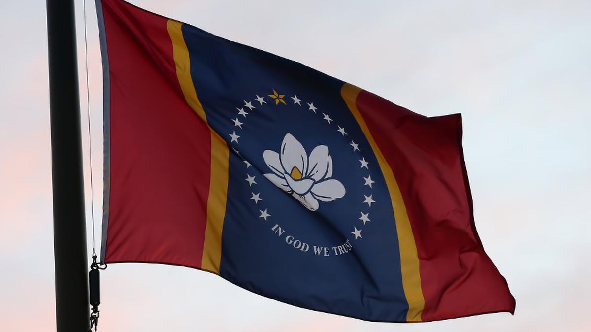 The Mississippi state flag
