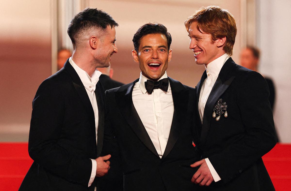 Cast members Rami Malek, Tom Sturridge and Luther Ford pose on the red carpet during arrivals for the screening of the film "The Man I Love" in competition at the 79th Cannes Film Festival in Cannes, France, May 20, 2026. REUTERS/Gonzalo Fuentes     TPX IMAGES OF THE DAY