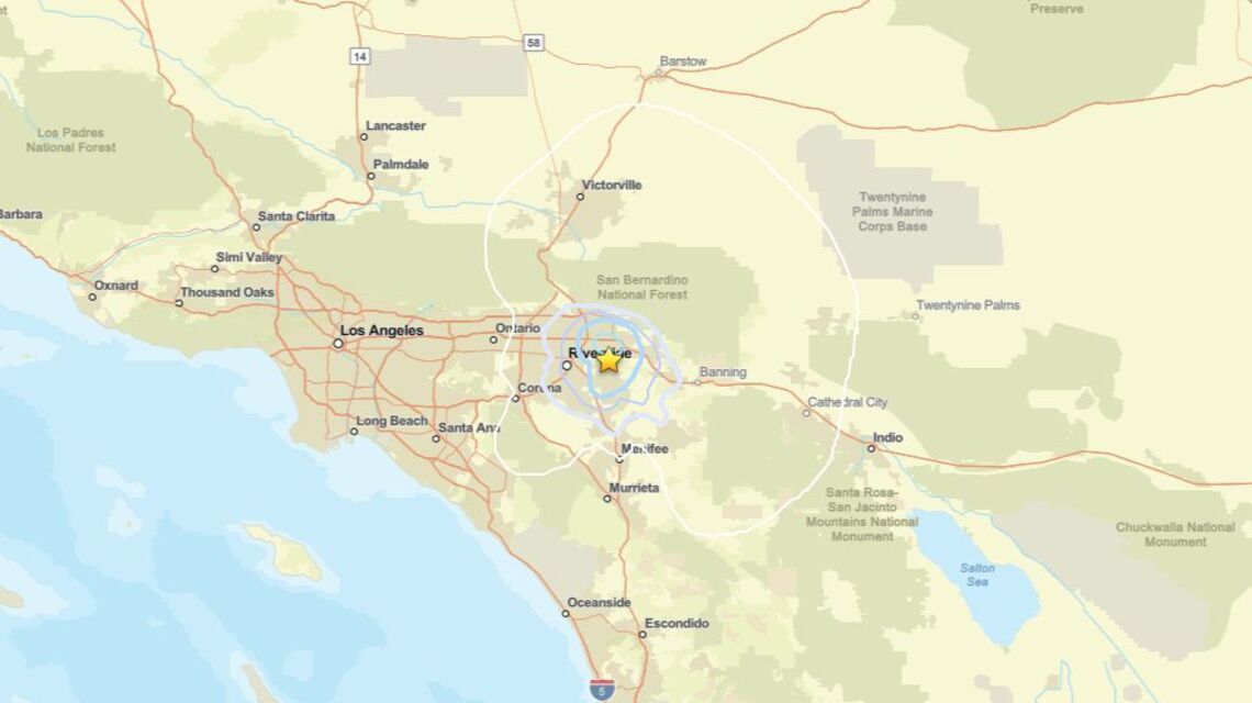 Update: Earthquake of 3.1 magnitude reported near Loma Linda, CA on May 8 