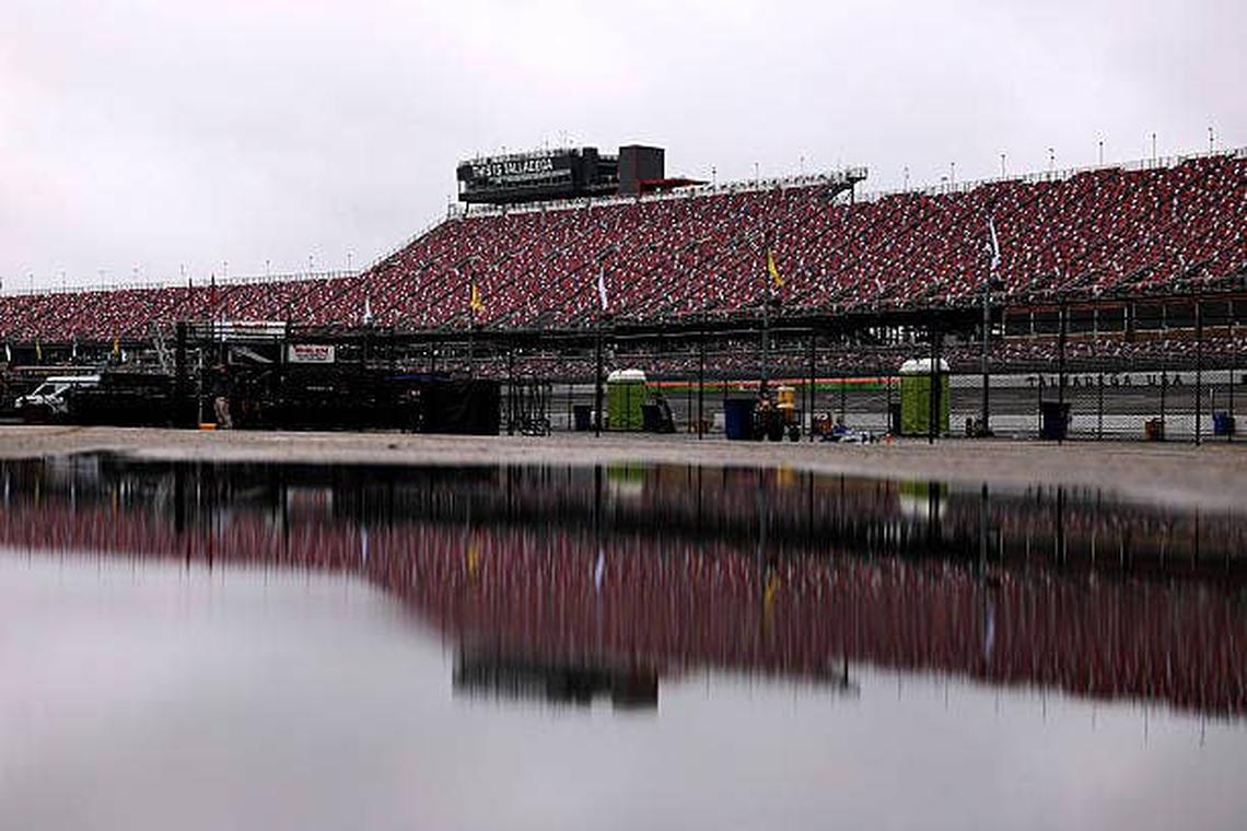  Grandstands after the canceled qualifying for the NASCAR Cup Series Jack Link's 500. (Photo by David Jensen/Getty Images) 