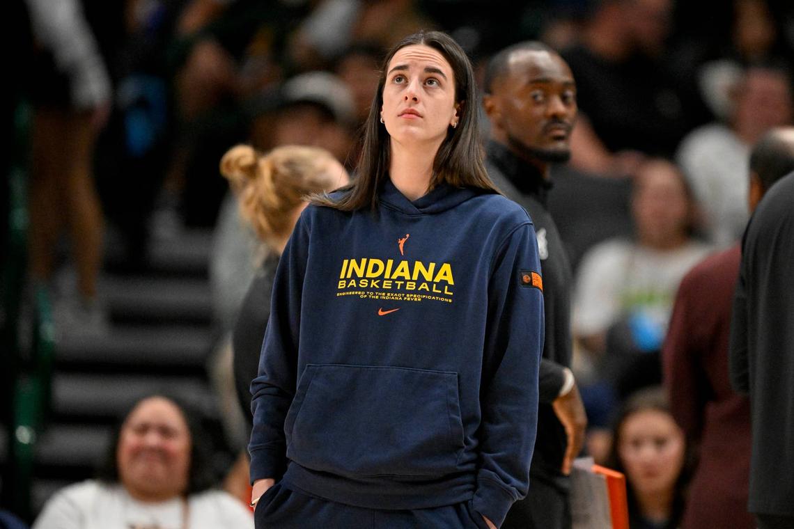  Indiana Fever guard Caitlin Clark (22). © Jerome Miron-Imagn Images