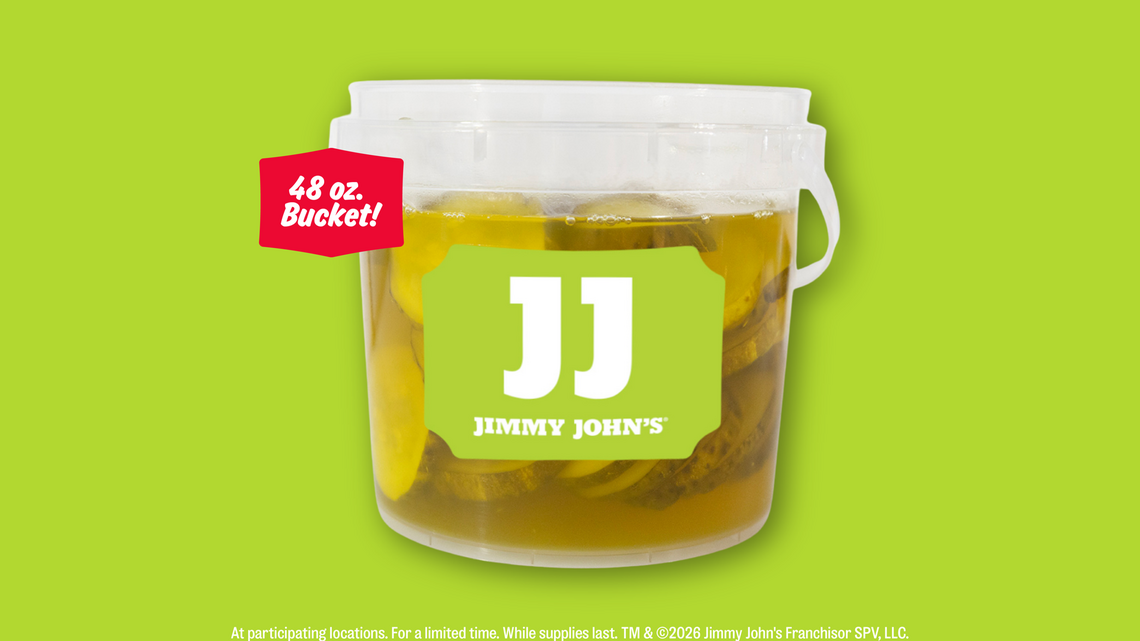 Jimmy John's Just Put Its Famous Pickles in a 48-Ounce Bucket at Just 26 Locations 