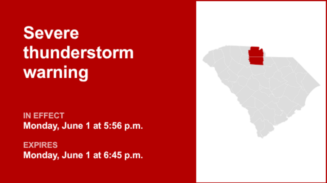 UPDATE: Thunderstorms with damaging winds in Chester County Monday, says the NWS 