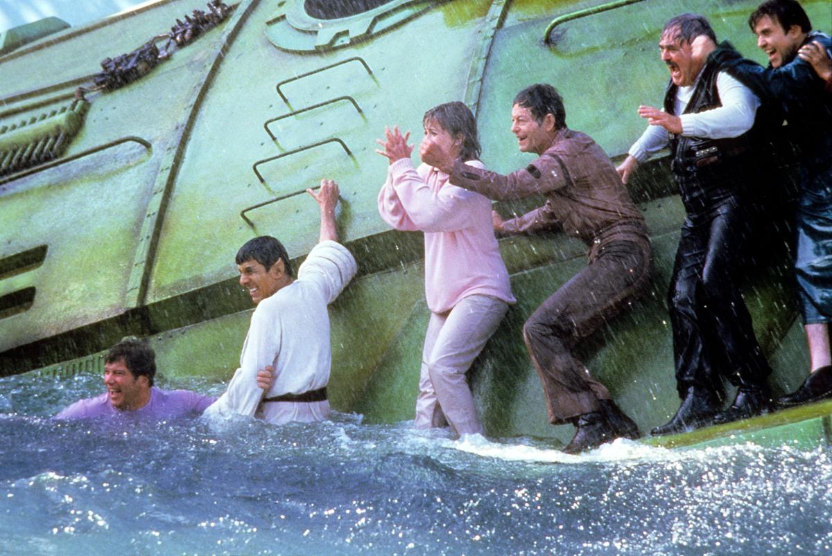 Filming the climax in the tank at the Paramount lot.Courtesy the Everett Collection