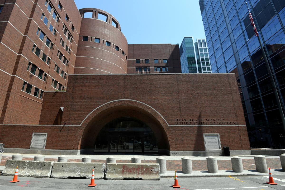 FILE PHOTO: A general view of The John Joseph Moakley United States Courthouse in Boston, Massachusetts, U.S., July 27, 2021.  REUTERS/Nicholas Pfosi/File Photo/File Photo