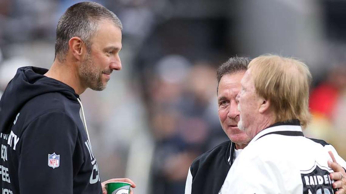  Las Vegas Raiders Owner Mark Davis, GM John Spytek | Darrell Craig Harris, On SI 