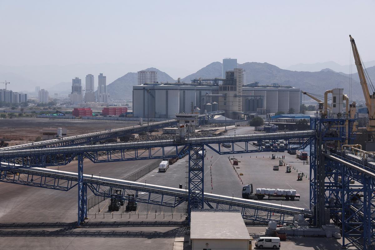 A view of the Port of Fujairah, as the U.S.-Israel conflict with Iran limits marine traffic in the Strait of Hormuz, in Fujairah, United Arab Emirates, May 6, 2026. REUTERS/Amr Alfiky