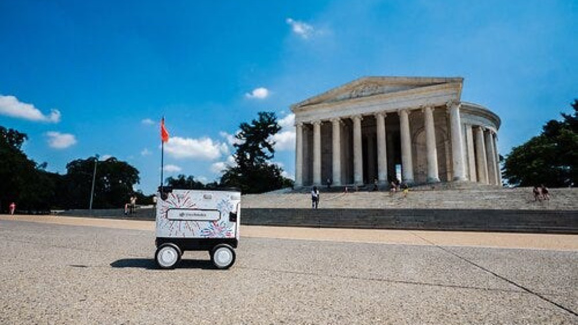 Which robot delivery companies are operating in Washington DC now?