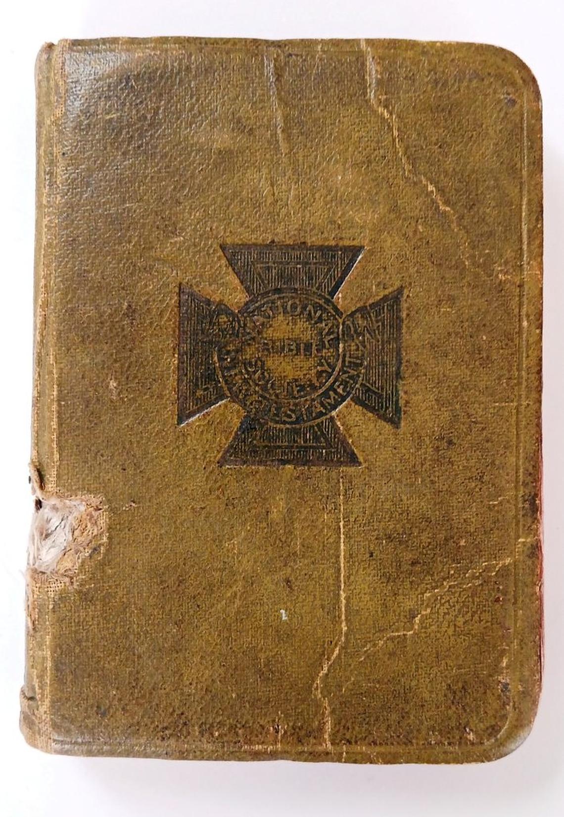  Private Duncan MacFarlane's service Bible. (Dunscore Heritage Centre via SWNS) 