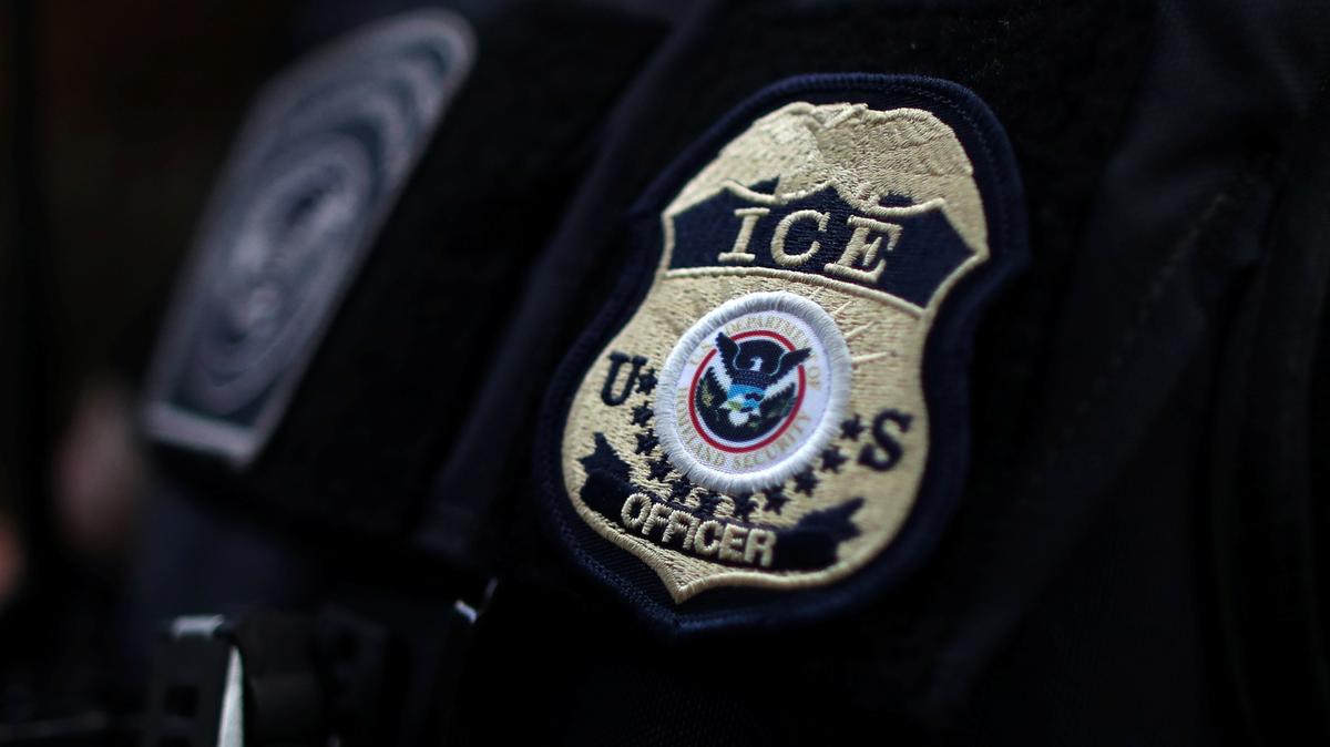 An ICE badge in a file photo.  REUTERS/Files