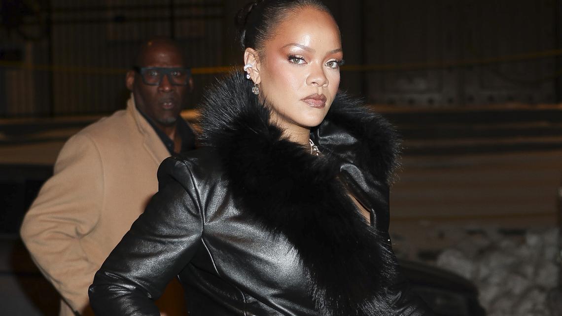 Rihanna's Adorable 6-Month-Old Daughter Makes a Fashionable First Public Appearance 
