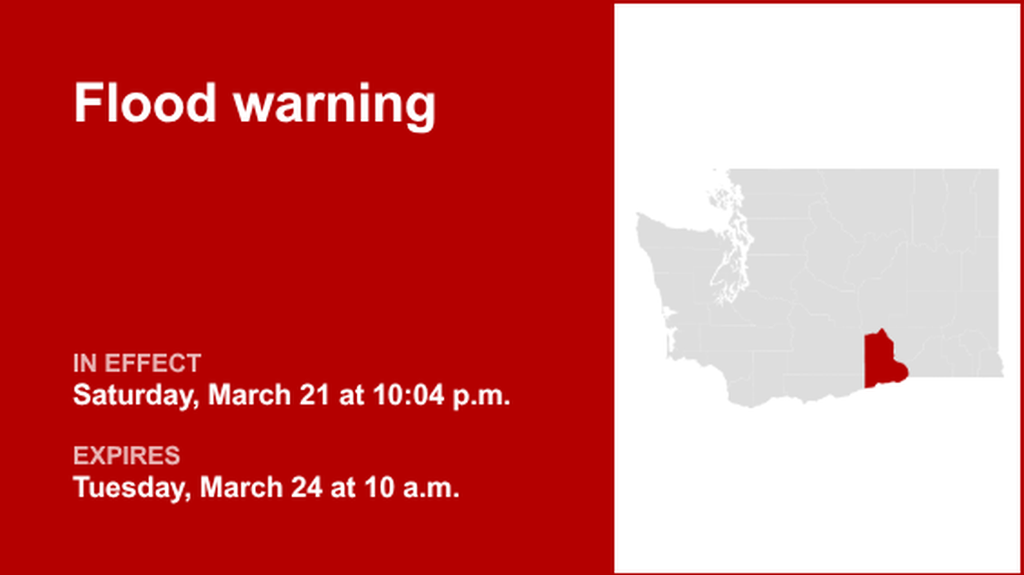 UPDATE: Flood warning in place for Benton County until Tuesday morning 